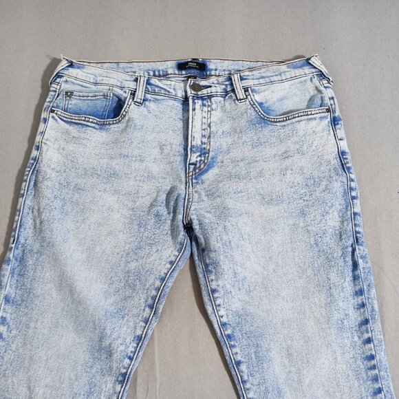 True Religion jeans men's siz 36 hard washed blue Rocco Renegade  relaxed skinny - Picture 2 of 15